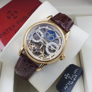 PATEK SKELETON AUTOMATIC LEATHER
